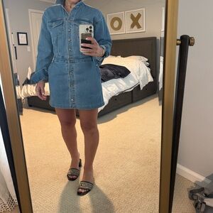 Abercrombie & Fitch Blue Denim Dress